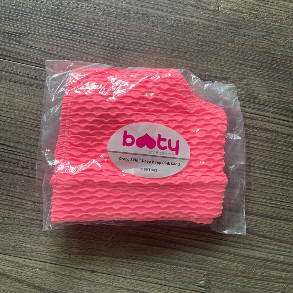 Booty by Brabants - Pink Sand - Deep V - Croco Skin